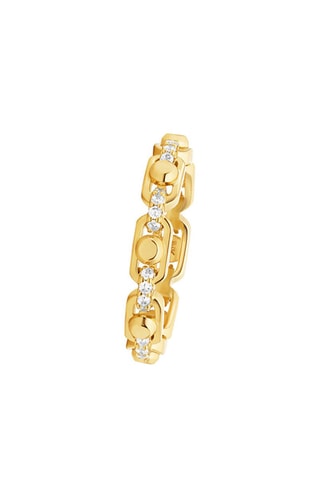 Bague - Argent, or et zirconium