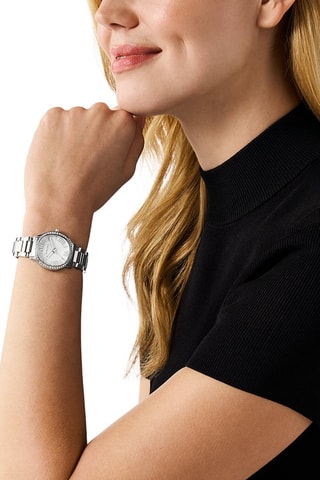 Montre à quartz en acier Sage - Argenté