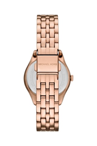 Montre à quartz en acier Harlowe - Doré rose