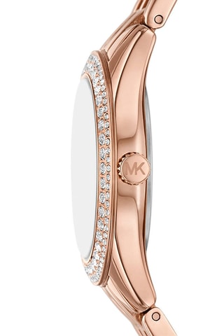 Montre à quartz en acier Harlowe - Doré rose