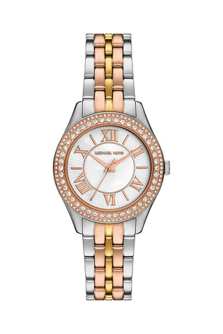 Montre à quartz en acier Harlowe - Argenté, doré et doré rose