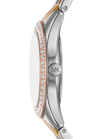 Montre à quartz en acier Harlowe - Argenté, doré et doré rose