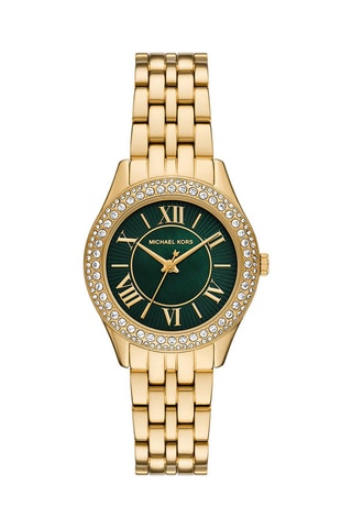 Montre à quartz en acier Harlowe - Doré et vert