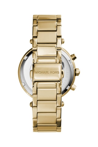 Montre à quartz en acier Parker - Chronographe - Doré