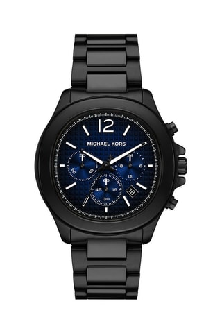 Montre à quartz en acier Sage - Chronographe - Noir