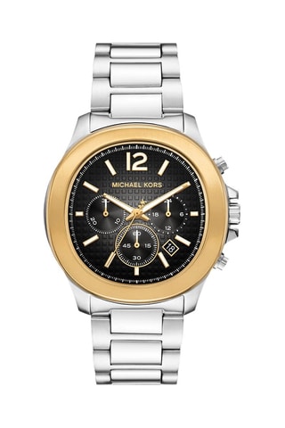 Montre à quartz en acier Sage - Chronographe - Argenté et doré