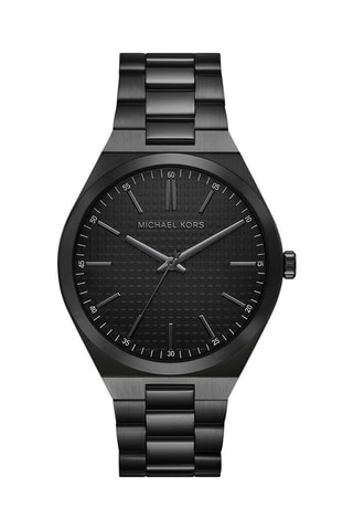Montre à quartz en acier Lennox - Noir