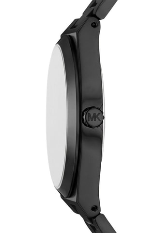 Montre à quartz en acier Lennox - Noir