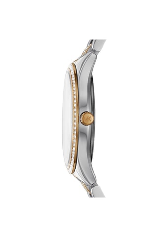 Montre à quartz en acier - Doré et argenté