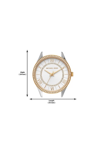 Montre à quartz en acier - Doré et argenté