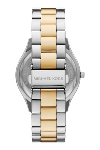 Montre à quartz en acier - Doré et argenté