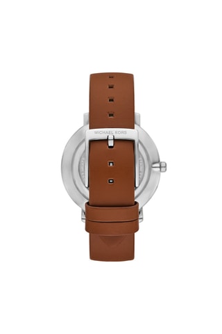 Coffret montre à quartz en cuir, jonc et puces
