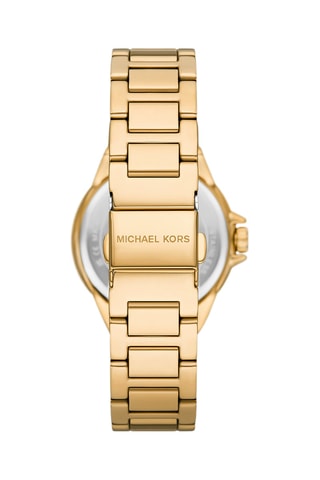Montre à quartz en acier - Doré et vert