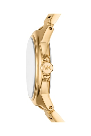 Montre à quartz en acier - Doré et vert