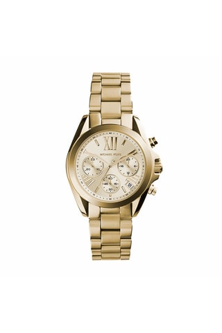 Montre à quartz en acier - Chronographe - Doré