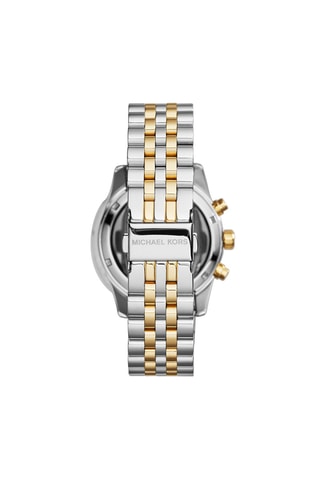 Montre à quartz - Chronographe - Doré et argenté