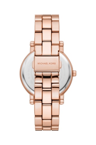 Montre à quartz en acier - Doré rose
