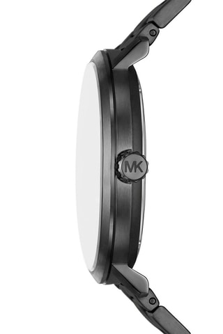 Montre à quartz en acier - Noir