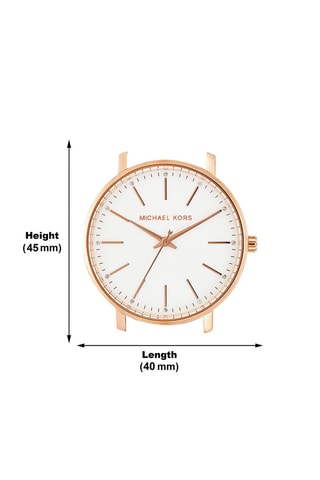 Montre à quartz en cuir - Rose et doré rose