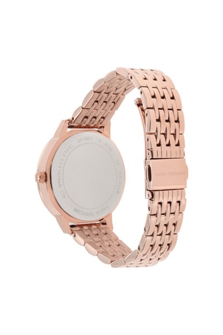 Montre à quartz en acier inoxydable Melissa - Doré rose