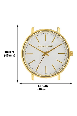 Montre à quartz en cuir - Marron et doré