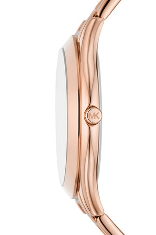 Montre à quartz en acier - Doré rose