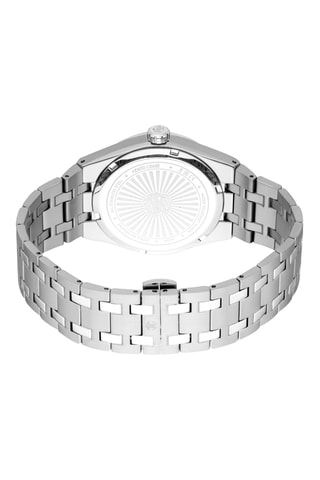 Montre à quartz en acier - Argenté et bleu