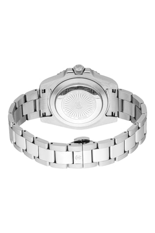 Montre à quartz en acier - Argenté et bleu