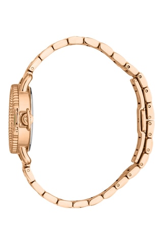 Montre à quartz en acier - Doré rose et vert