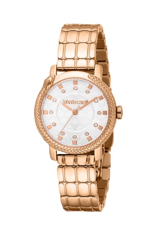 Montre à quartz en acier - Doré rose et argenté