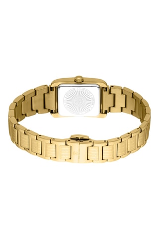 Montre à quartz en acier - Doré et vert