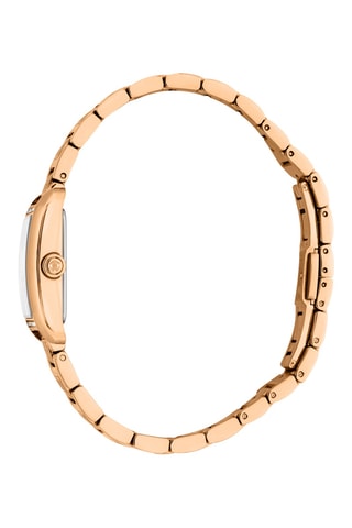 Montre à quartz en acier - Doré rose et argenté