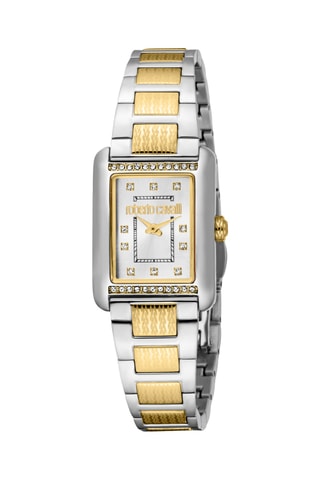 Montre à quartz en acier - Argenté et doré