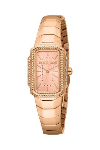 Montre à quartz en acier - Doré rose