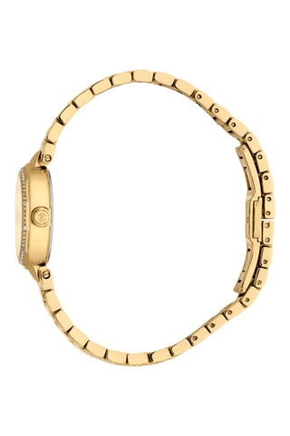 Montre à quartz en acier - Doré