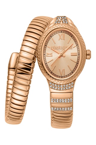 Montre à quartz en acier - Doré rose