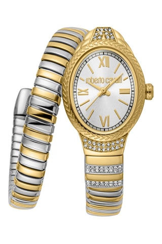 Montre à quartz en acier - Argenté et doré