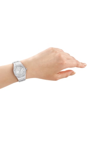 Montre à quartz en acier - Argenté
