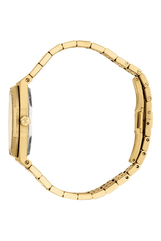 Montre à quartz en acier - Doré
