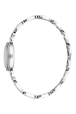Montre à quartz en acier - Argenté et noir