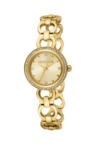 Montre à quartz en acier - Doré