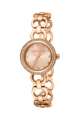 Montre à quartz en acier - Doré rose