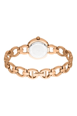 Montre à quartz en acier - Doré rose