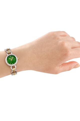 Montre à quartz en acier - Argenté et  doré