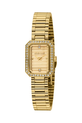 Montre à quartz en acier - Doré