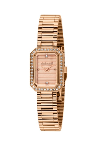 Montre à quartz en acier - Doré rose