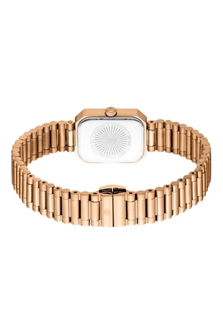 Montre à quartz en acier - Doré rose