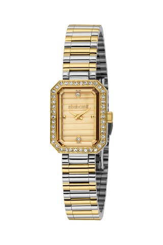 Montre à quartz en acier - Argenté et doré