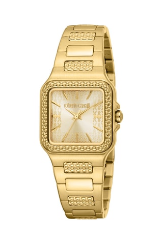 Montre à quartz en acier - Doré