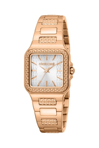 Montre à quartz en acier - Doré rose et argenté